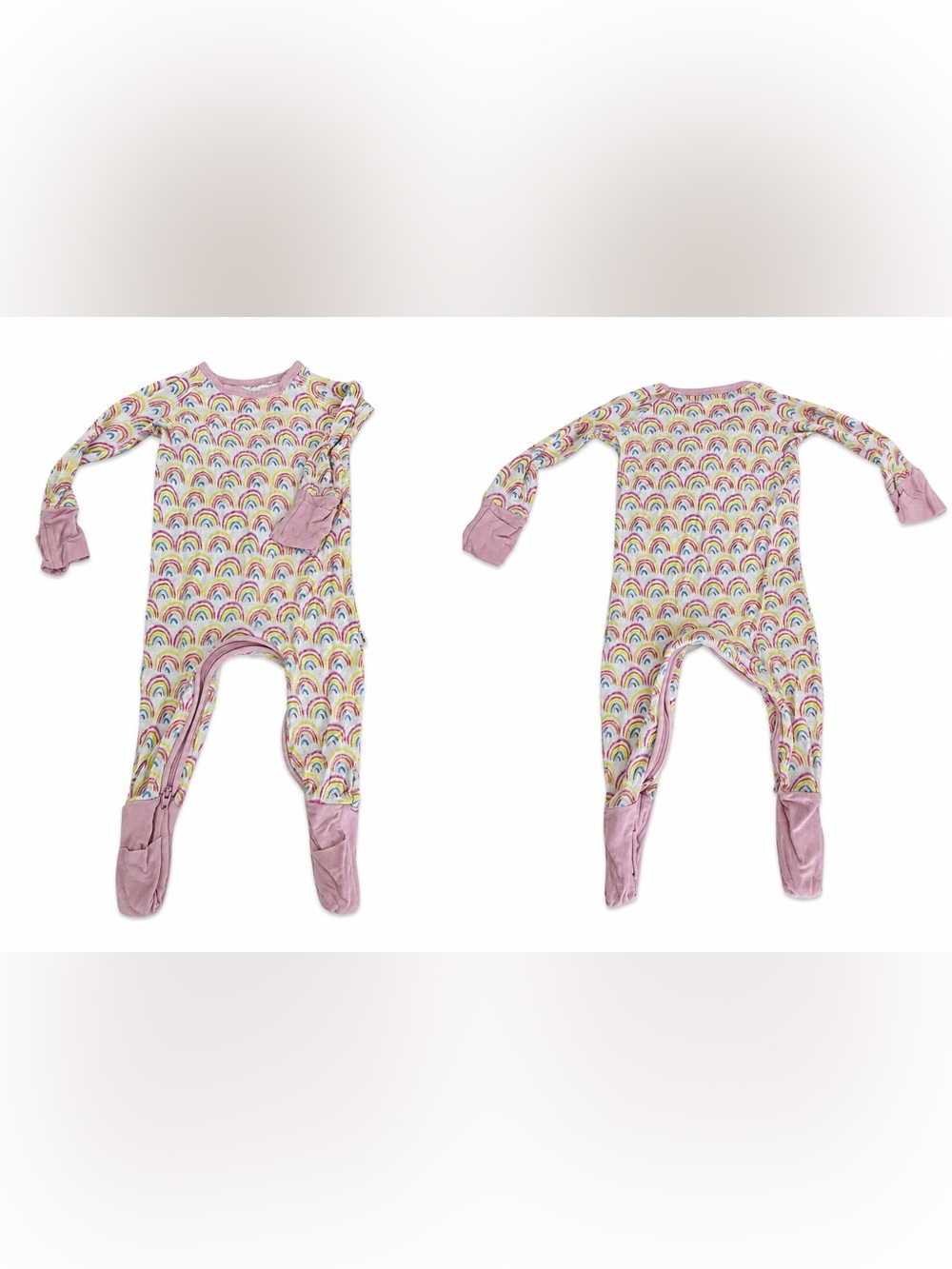 Little Sleepies Rainbow Crescent Zippy size 3-6 months